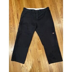 Dickie's Men's Relaxed Straight Double Knee Pants Black Size 40x30